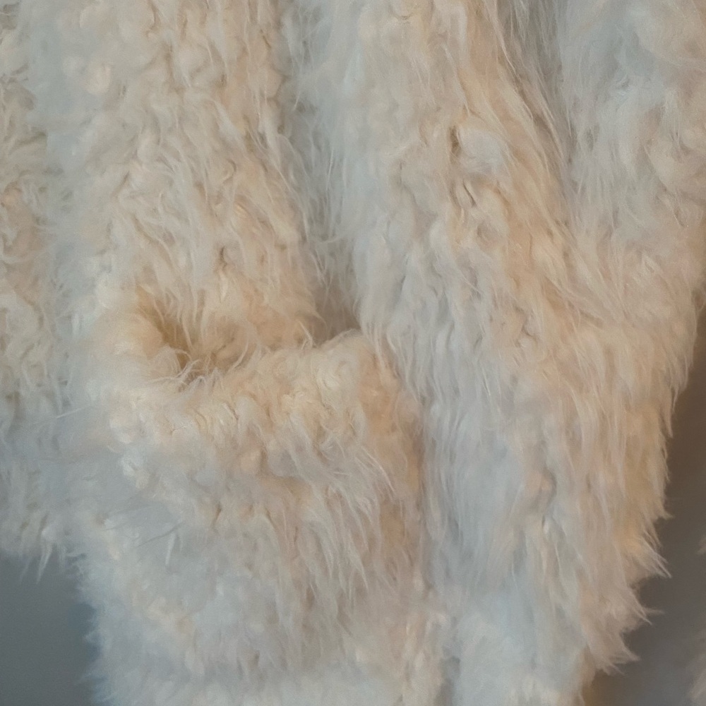 Forever 21 White Teddy Jacket Plush Faux Fur - Picture 7 of 8